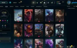 Conta LOL LVL 317 | 135 Campeões| 129 Skins |GOLD 4| 2016