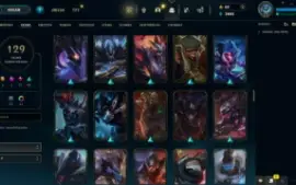 Conta LOL LVL 317 | 135 Campeões| 129 Skins |GOLD 4| 2016