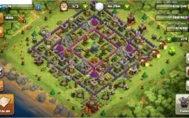 Clash of Clans CV10, nivel 106, dragão nv4, pekka nv3, golem