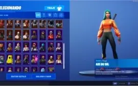 Conta Fortnite - 69 skins, 23 de loja (S4 a S8) + STW