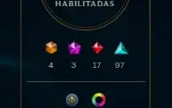 Conta de lol LVL 393 | 208 Skins | Diamante IV (MMR ÓTIMO)