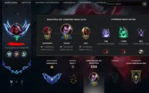 Conta de lol LVL 393 | 208 Skins | Diamante IV (MMR ÓTIMO)