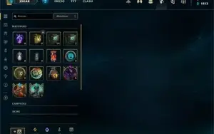 Conta League of Legends - Gold 3, 40 skins, 17 baús e chaves