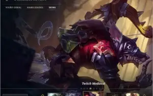 Conta LOL PRATA 3 skin ultra rara NEO PAX SIVIR