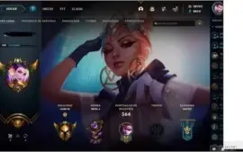Conta LOL 531 Skins +20k RP nivel 189, todos os champs