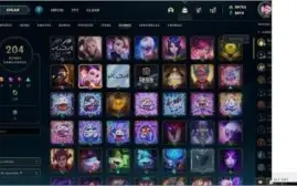 Conta LOL 531 Skins +20k RP nivel 189, todos os champs