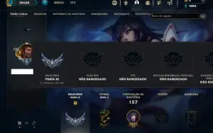 Prata 3 com 100 Champs e 93 Skins ( MAIN MID )