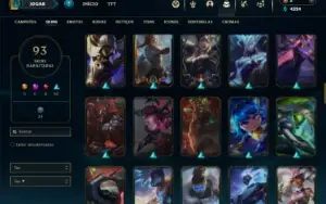 Prata 3 com 100 Champs e 93 Skins ( MAIN MID )