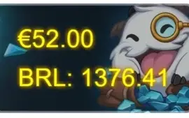 CONTA LOL, LVL 202, 170 SKINS, RANK PLATINA!