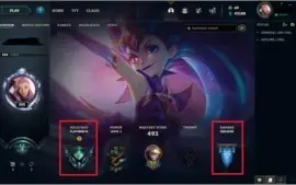 CONTA LOL, LVL 202, 170 SKINS, RANK PLATINA!