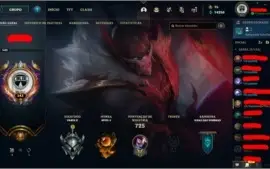 Conta de lol com 280+ skins e com todos os campeões