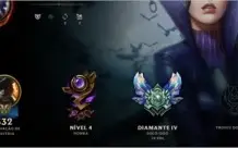 Conta league of legends 333 skins Diamond IV