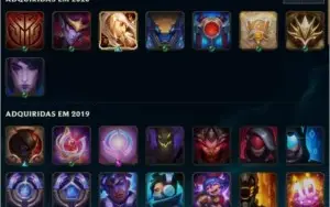 Conta diamante league of legends 132 skins