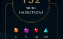 Conta diamante league of legends 132 skins