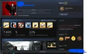 Conta Steam avaliada em 3mil reais