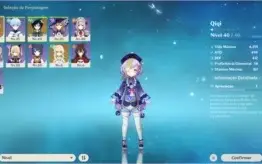 GENSHIN IMPACT AR20, COM VENTI + QIQI COM 1 CONSTELAÇÃO