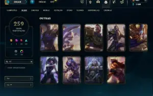 Esmeralda 4 com TODOS os champs e 259 Skins + 9 Vitoriosas