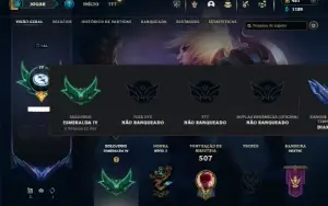 Esmeralda 4 com TODOS os champs e 259 Skins + 9 Vitoriosas