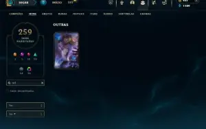 Esmeralda 4 com TODOS os champs e 259 Skins + 9 Vitoriosas