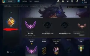 Conta lol mestre 80% win rate