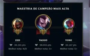 Conta lol mestre 80% win rate