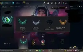 Acc lol platina 4 smurf , sem email verificado , mmr mt bom