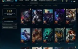 Conta Mestre 103 champs 37 skins