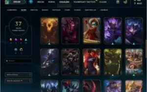 Conta Mestre 103 champs 37 skins