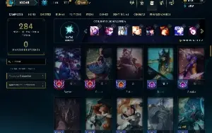 Unranked com 80 Champs e 25 Skins