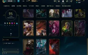 Unranked com 80 Champs e 25 Skins