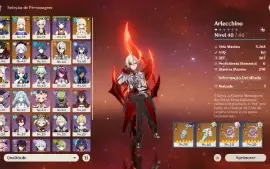GENSHIN IMPACT - AR50, 10T5⭐Kokomi + Bis R2, Scaramoche +Bis