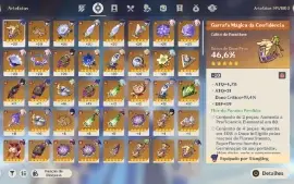 GENSHIN IMPACT - AR50, 10T5⭐Kokomi + Bis R2, Scaramoche +Bis
