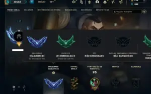 Diamante 3 com 50 Champs e 16 Skins + 30 Espolios
