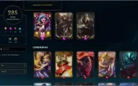 Conta com UFO CORKI, RAMMUS REI, KAYLE JUIZA e + 282skins