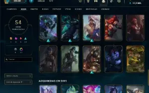 Conta League Of Legends Lvl 240 Main Yone-Yasuo Criada Em 20