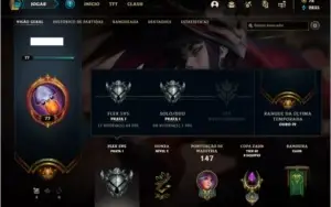 Conta prata 1 com 25 skins e 69 champs