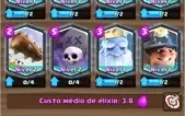 Conta de Clash Royale arena 10 com 8 lendárias.