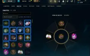 Unranked com 35 Champs e 3 Skins