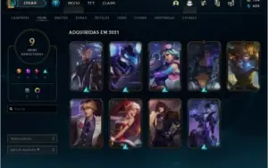 Conta league of legends D4 60% de wn