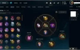 Conta MESTRE com 418 skins (Míticas, Hextec, Raras)