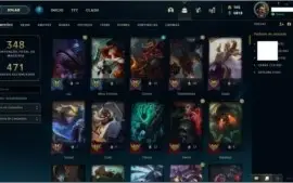 Conta MESTRE com 418 skins (Míticas, Hextec, Raras)