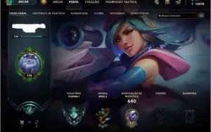 CONTA DE  LOL PLAT 1 - 395 SKINS