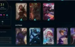 conta lol Gold 3, 31 skins nunca banido