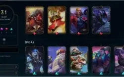 conta lol Gold 3, 31 skins nunca banido
