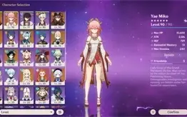Conta EU-Yae+Kagura, Hu Tao, Ayaka, Childe, Eula, Venti e +!