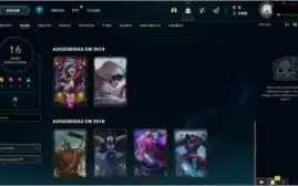 CONTA LOL NIVEL 96, 16 SKIN E 52 CHAMP