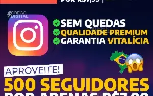 [Promoção] 500 Seguidores Instagram por apenas R$ 7,99