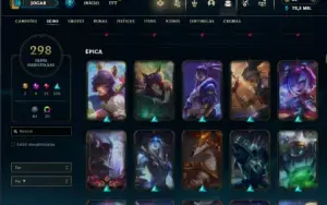 Fullacesso - Conta De 2017 - 298 Skins - Level 495 - 171 Cam