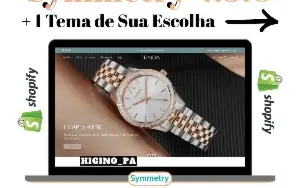 Tema Shopify Symmetry + Atualizações E Bônus