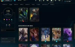 Conta Lol Esmeralda 4 Promoção Mtas Skin Pra Habilitar